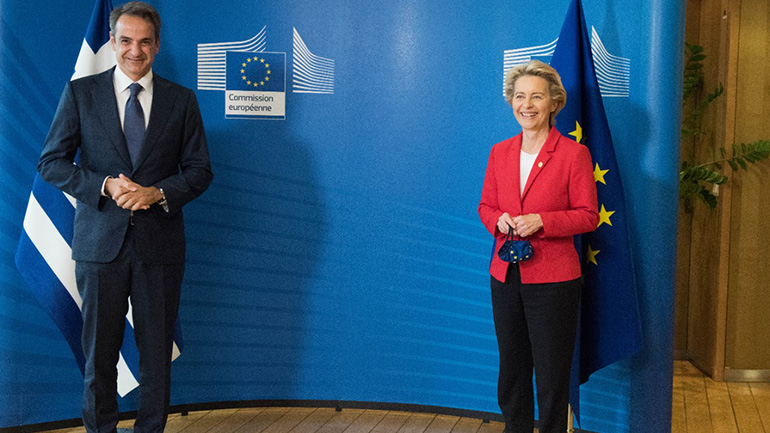 Τηλεδιάσκεψη Ούρσουλα φον ντερ Λάιεν-Κυριάκου Μητσοτάκη την Πέμπτη